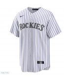 Men's Colorado Rockies Nike White Home Replica Team Jersey