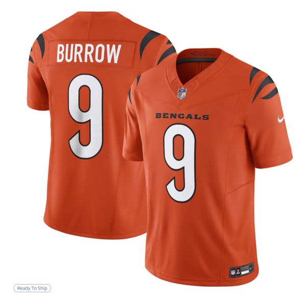 Men's Cincinnati Bengals Joe Burrow Nike Orange Limited Jersey