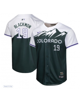 Youth Colorado Rockies Charlie Blackmon Nike Green City Connect Limited Player Jersey
