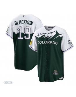 Men's Colorado Rockies Charlie Blackmon Nike Green City Connect Replica Player Jersey