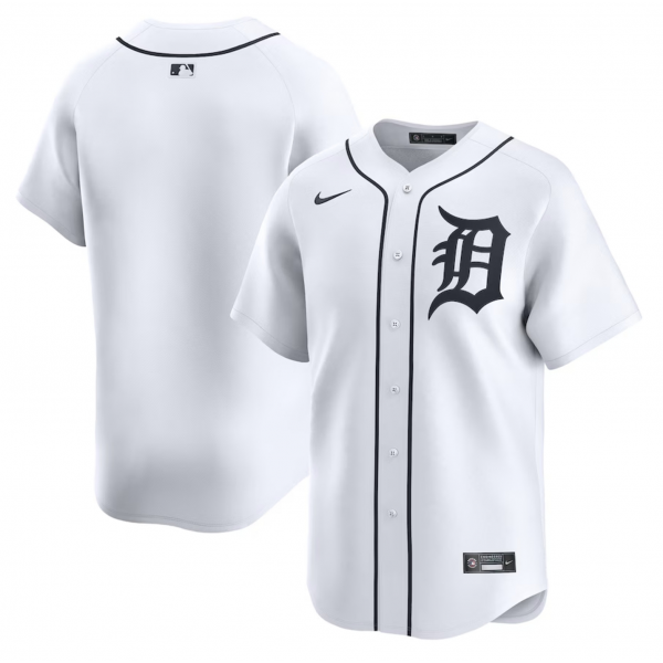 Men's Detroit Tigers Nike White Home Limited Jersey Men's Detroit Tigers Nike White Home Limited Jersey