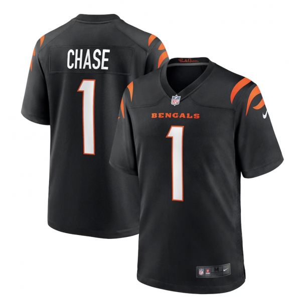 Men's Cincinnati Bengals Ja'Marr Chase Nike Black Game Jersey