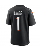 Men's Cincinnati Bengals Ja'Marr Chase Nike Black Game Jersey