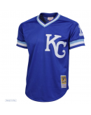 Men's Kansas City Royals Bo Jackson Mitchell & Ness Royal 1989 Authentic Cooperstown Collection Batting Mesh Practice Jersey