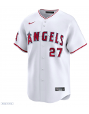 Men's Los Angeles Angels Mike Trout Nike White Home Limited Player Jersey