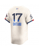 Men's Los Angeles Dodgers Shohei Ohtani Nike Cream 2024 World Series Champions City Connect Limited Player Jersey
