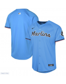 Youth Miami Marlins Nike Blue Alternate Limited Jersey