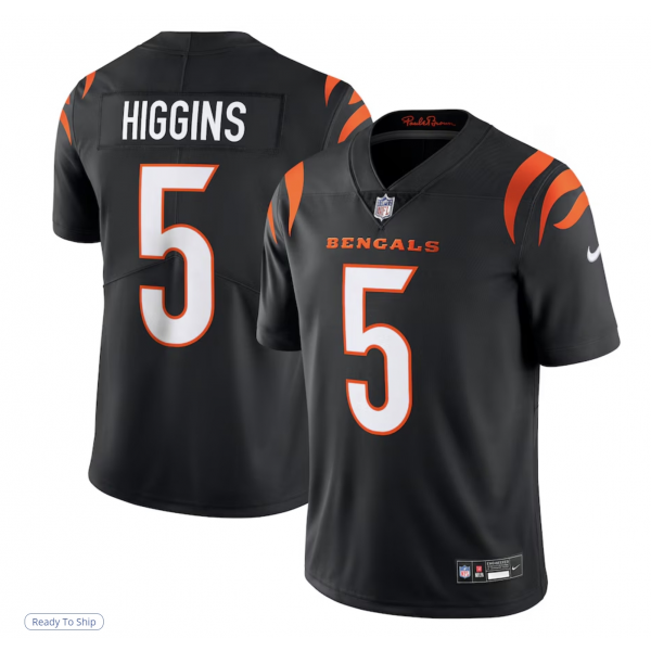 Men's Cincinnati Bengals Tee Higgins Nike Black Untouchable Limited Jersey