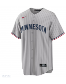 Men's Minnesota Twins Nike Gray Road Replica Team Jersey