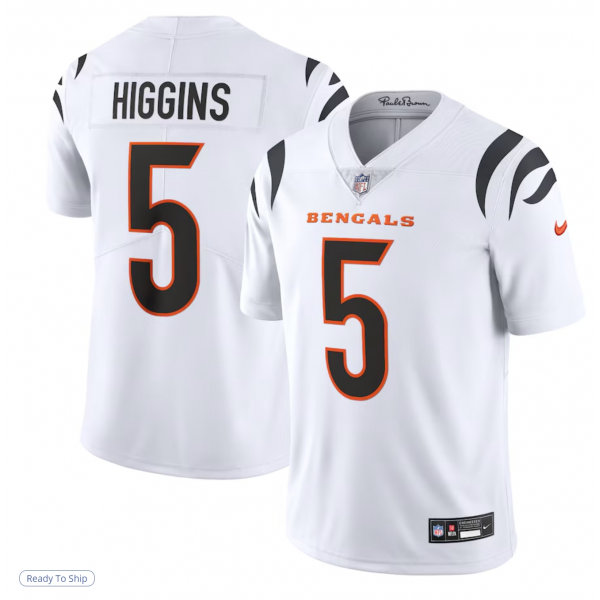 Men's Cincinnati Bengals Tee Higgins Nike White Untouchable Limited Jersey