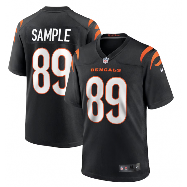 Men's Cincinnati Bengals Drew Sample Nike Black Game Jersey