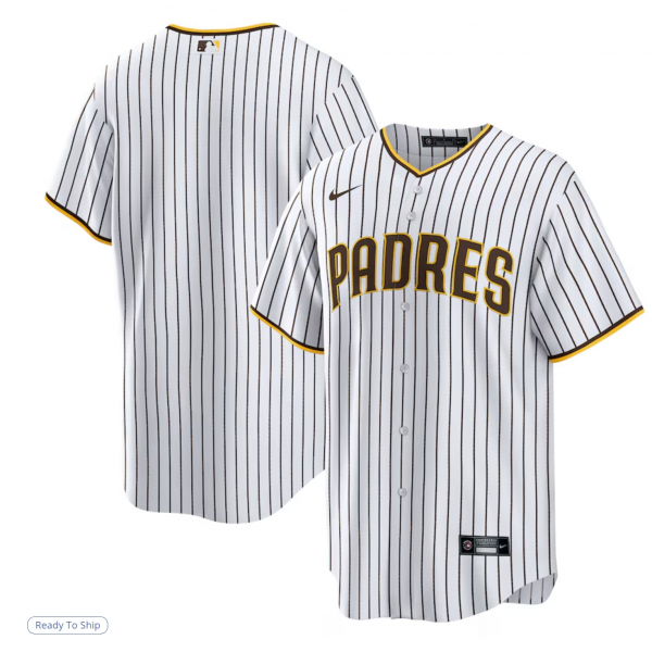 Men's San Diego Padres Nike White Home Replica Team Jersey Men's San Diego Padres Nike White Home Replica Team Jersey