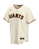 Men's San Francisco Giants Nike Cream Home Replica Custom Jersey