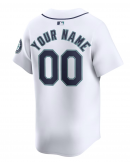 Men's Seattle Mariners Nike White Home Limited Custom Jersey