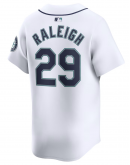 Men's Seattle Mariners Cal Raleigh Nike White Home Limited Player Jersey