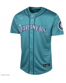 Youth Seattle Mariners Julio Rodríguez Nike Aqua Alternate Limited Player Jersey