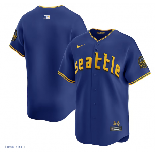 Men's Seattle Mariners Nike Royal City Connect Limited Jersey