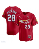 Men's St. Louis Cardinals Nolan Arenado Nike Red 2024 City Connect Limited Player Jersey