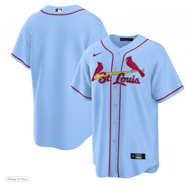 Men's St. Louis Cardinals Nike Light Blue Alternate Replica Team Jersey
