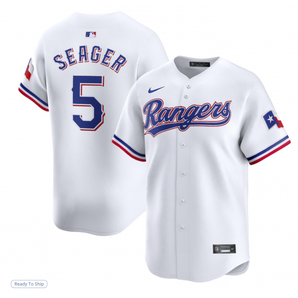 Youth Texas Rangers Corey Seager Nike White Home Limited Jersey