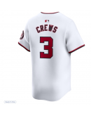 Men's Washington Nationals Dylan Crews Nike White Home Limited Player Jersey
