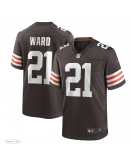 Men's Cleveland Browns Denzel Ward Nike Brown Game Jersey Men's Cleveland Browns Denzel Ward Nike Brown Game Jersey