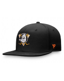 Men's Anaheim Ducks Fanatics Black Team Logo Fitted Hat Men's Anaheim Ducks Fanatics Black Team Logo Fitted Hat