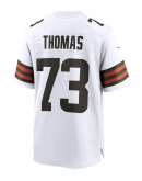 Men's Cleveland Browns Joe Thomas Nike White Retired Game Player Jersey
